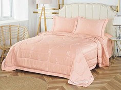 Постельное белье Sofi De MarkO с одеялом Кармен цвет: кремовый Семейное 2 одеяла