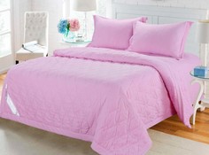 Постельное белье Sofi De MarkO с одеялом Камелия Цвет: Розовый Семейное 2 одеяла