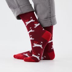 Носки St. Friday Socks NY22-1030-04 красные 34-37