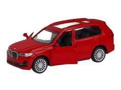 Машина Автопанорама BMW X7 1/44 красный металлик откр. двери JB1251258