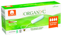 Тампоны Organyc 100% Organic Super plus 16 шт
