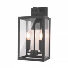 Уличный настенный светильник на 2 лампы Elektrostandard Candle 35150/D темно-серый IP43