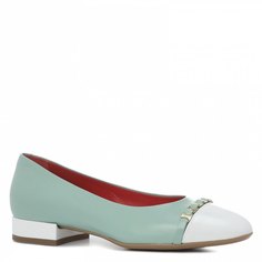 Туфли женские Pas De Rouge 2803 зеленые 35 EU