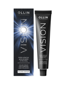 Крем-краска для бровей и ресниц Ollin Professional - Иссиня-черный, 20 мл