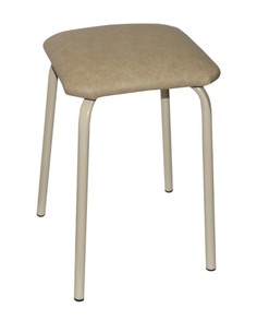 Табурет квадратный Violet с мягким сиденьем, 30 x 30 x 48,5 см, бежевый