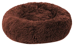 Лежак Уют Fashion круглый коричневый для животных 60 х60 х25 см