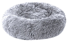 Лежак Уют Fashion круглый серый для животных 50 х50 х20 см