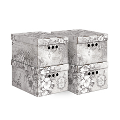 Коробка для хранения Valiant Vintage Grey, 25 x 33 x 18,5 см, набор 4 шт