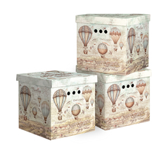 Коробка для хранения Valiant Travelling, складная, 31,5 x 31,5 x 31,5 см, набор 3 шт