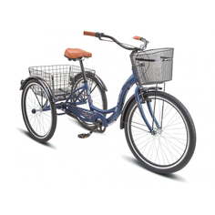 Велосипед Stels Energy III 26" K010 Синий Золотой с корзиной LU098804 16"