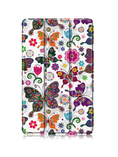 Чехол Mobileocean для Huawei MatePad T8 (8.0") ("Бабочки") с магнитом