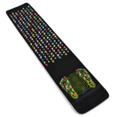Коврик массажный рефлекторный для ног с цветными камнями Foot Massage Mat 175x35 см No Brand