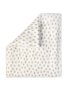 Пододеяльник AmaroBaby на молнии Короны кофе, бязь, 147х112 см