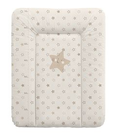 Матрац пеленальный Ceba Baby 70x50 см мягкий на комод Stars beige