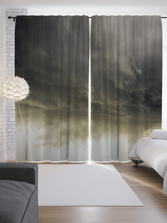 Шторы с фотопечатью "Небесная вуаль" из сатена, 290х265 см Joy Arty