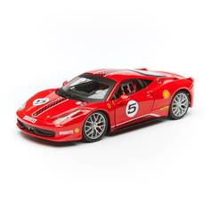 Bburago Коллекционная Машинка Феррари 1:24 Ferrari 458 Challenge, красный