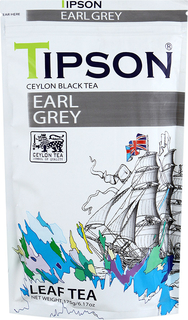 Чай черный Tipson Earl Grey листовой 175 г