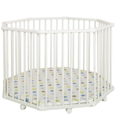 Детский манеж-кроватка Geuther Octo-Parc 2228+ WE Белый