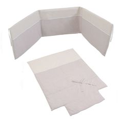 Набор Micuna Nature beige бортики и покрывало, 140х70