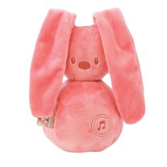 Игрушка мягкая Nattou Musical Soft toy Lapidou Кролик coral