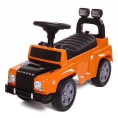 Каталка Baby Care Strong кожа 634 оранжевая