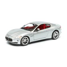 Bburago Машинка металлическая Maserati GranTurismo (2008), 1:24, серебристый 18-22107/1