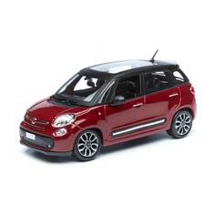 Bburago Машинка металлическая Fiat 500L, 1:24, бордовый 18-22126