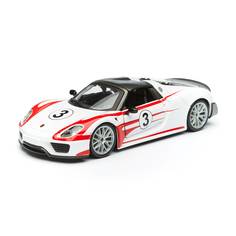 Bburago Машинка металлическая ралли 1:24 Porsche 918 Weissach, 18-28009 18-28009