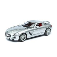 Maisto Машинка Mercedes-Benz SLS AMG, 1:18 серебро 31389