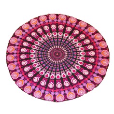 Пляжное покрывало, коврик пляжный Темная фуксия, 140 см, VenusShape VS-PREO-02