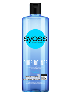 Шампунь Syoss Pure Bounce, для тонких волос, невесомый бальзам, 450 мл