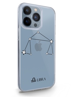 Чехол MustHaveCase для iPhone 13 Pro Знак зодиака Весы прозрачный