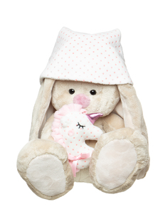 Мягкая игрушка BUDI BASA Зайка Ми с розовой подушкой-единорогом, 23 см