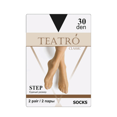 Капроновые носки женские Teatro Step черные one size