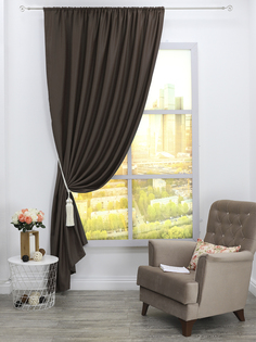 Штора классическая Amore Mio 13241_2 200x270 см венге