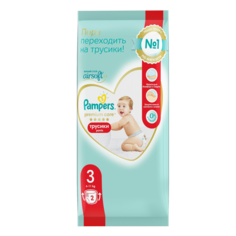 Подгузники-трусики Pampers Premium Care для малышей 6-11 кг, 3 размер, 2 шт.
