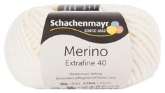 Пряжа Schachenmayr 9807555 Merino Extrafine 40 (00302, natur)