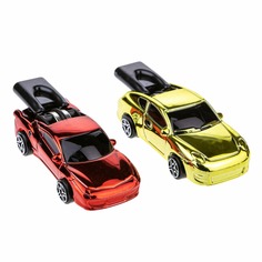 Машинка 1Toy Свист-авто красная+жёлт. 8 см * 2 шт., ассорт. Т20975-2