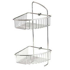 Полка металлическая угловая двойная Veragio BASKET VR.GFT-9037.CR