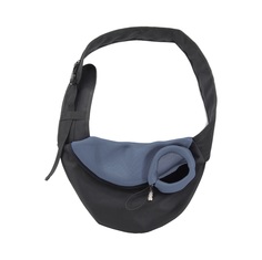 Сумка-слинг для переноски кошек и собак Melenni 15x45x32см серый, черный