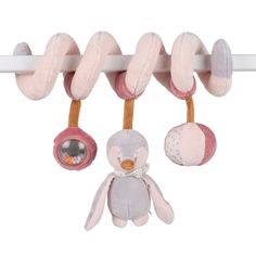 Игрушка мягкая Nattou Toy spiral Sasha & Pauline Пингвин и Кролик 244152