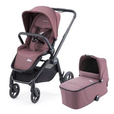 Коляска 2 в 1 Recaro Celona, шасси Black, расцветка Prime Pale Rose