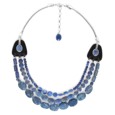 Колье из бижутерного сплава с лазуритом 46 см Nature Bijoux NB20.2-15-41350