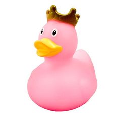 Игрушка для ванны Funny Ducks, сувенир "Розовая уточка в короне", 1926