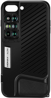 Чехол с объективами Momax 6-in-1 Lens Case CAMC2D для iPhone 7/8 Plus (Black)