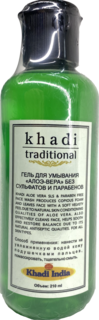Гель для умывания Khadi Traditional Алоэ-вера без сульфатов и парабенов, 210 мл