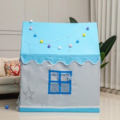 Палатка детская игровая Aiden-Kids серо-голубая 001139