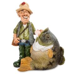 Копилка The Comical World of Warren Stratford, Рыбак, 18 см