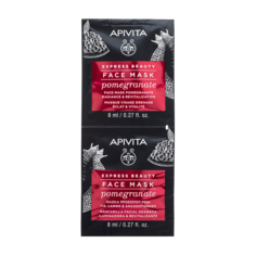 Маска для лица Apivita Express Beauty Pomegranate Гранат саше 2x8 мл