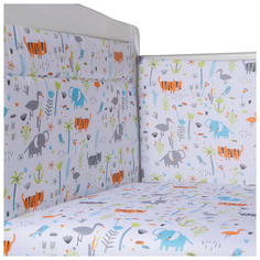 BAMBOLA Бортик защитный 40*360 см бязь Природа (Слоник) Bamboola